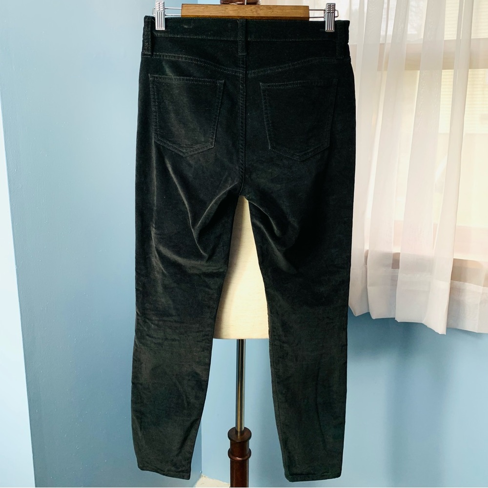 J. Crew Black Velvet Toothpick Jeans - Picture 6 of 7
